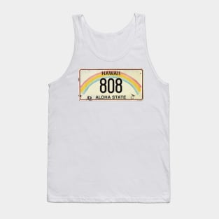 808 Vintage Hawaii License Plate Tank Top